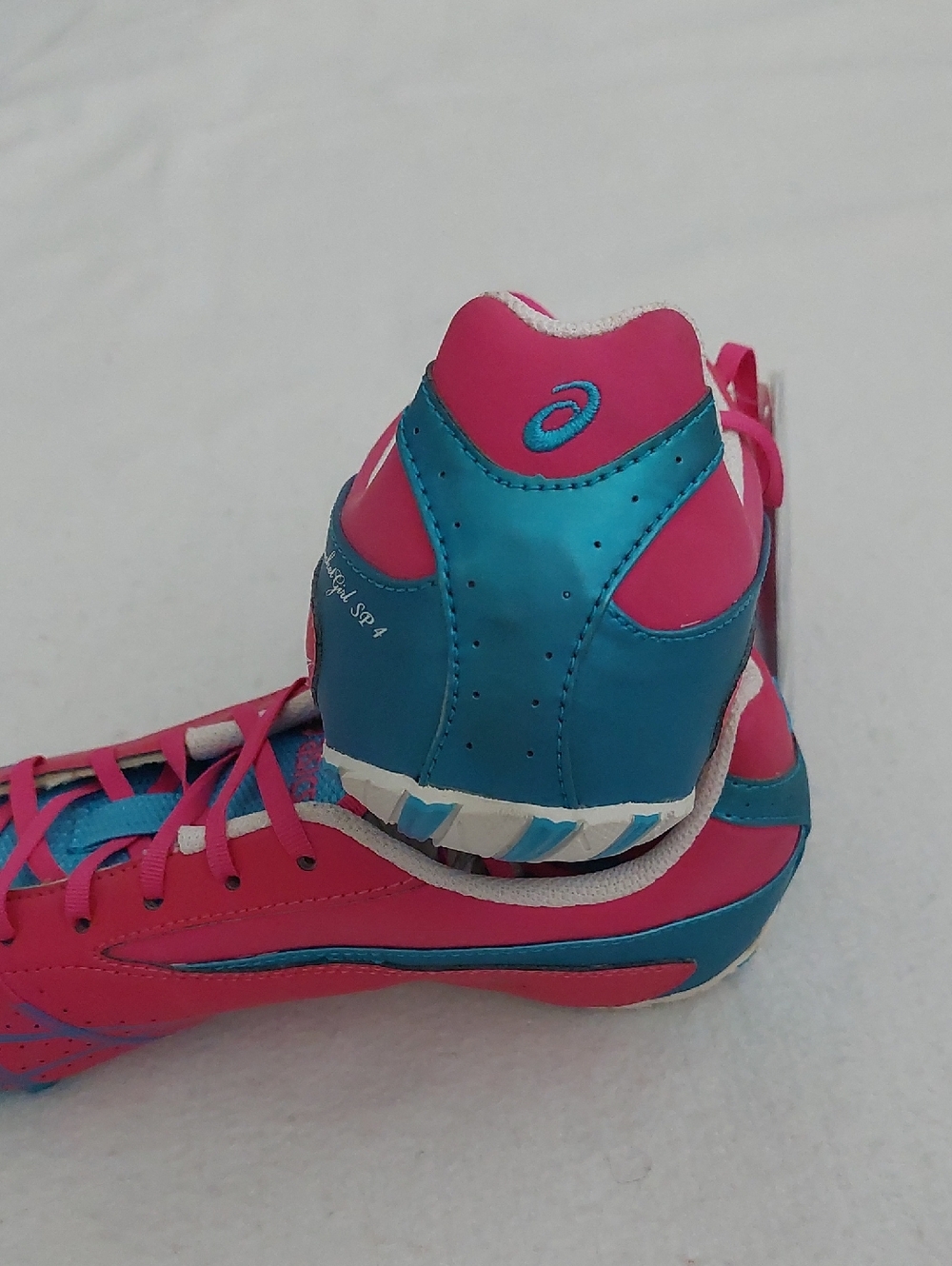 ASICS Hot Pink and Teal Hyper-Rocketgirl SP4 Track & Field Running Shoe NWT - Picture 6 of 10